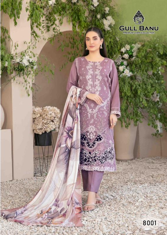 Gull AAhmed Gull Banu Vol-08 - Karachi Dress Material  - Wholesale Catalog