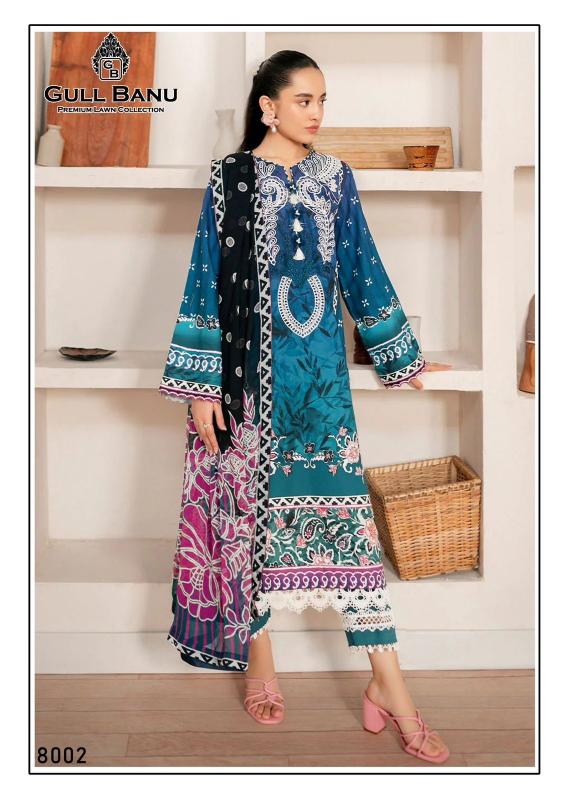 Gull AAhmed Gull Banu Vol-08 - Karachi Dress Material  - Wholesale Catalog