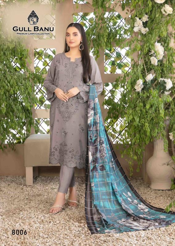 Gull AAhmed Gull Banu Vol-08 - Karachi Dress Material  - Wholesale Catalog