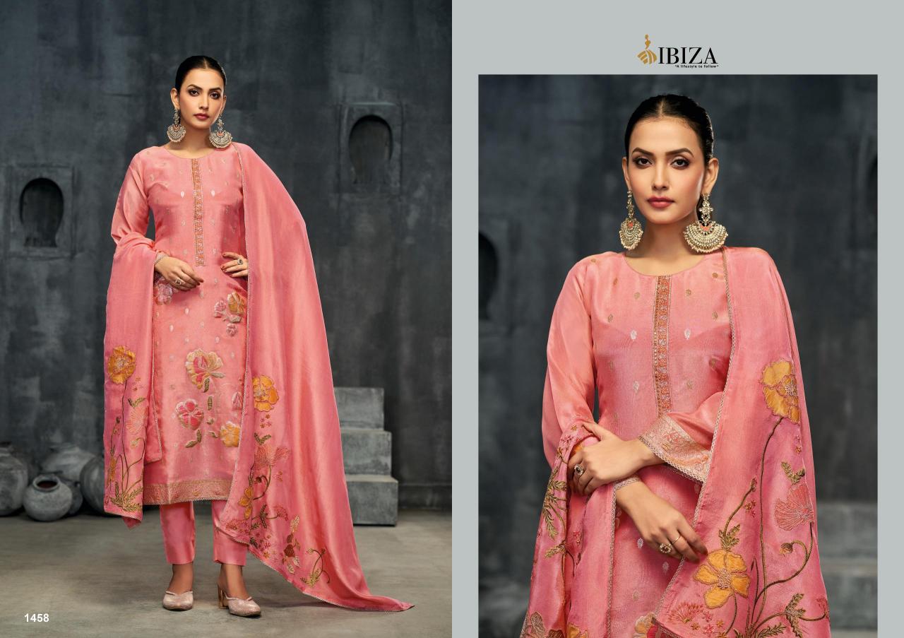 Ibiza Kanishka Catalog jacquard salwar kameez