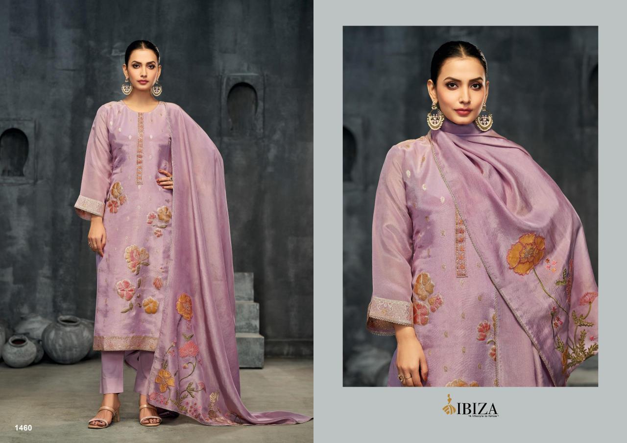 Ibiza Kanishka Catalog jacquard salwar kameez