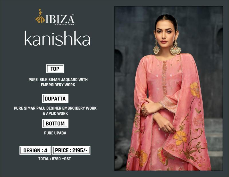 Ibiza Kanishka Catalog jacquard salwar kameez