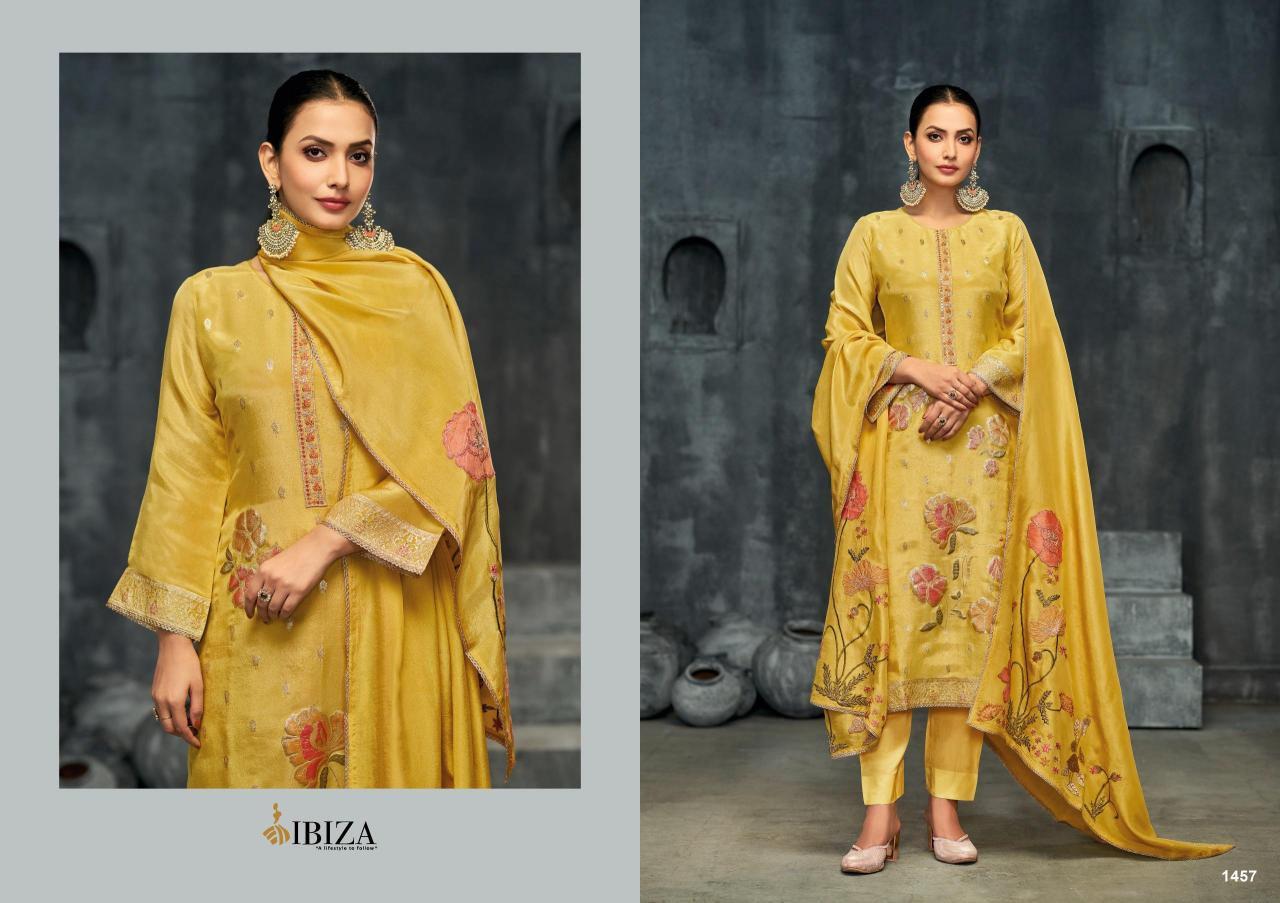 Ibiza Kanishka Catalog jacquard salwar kameez