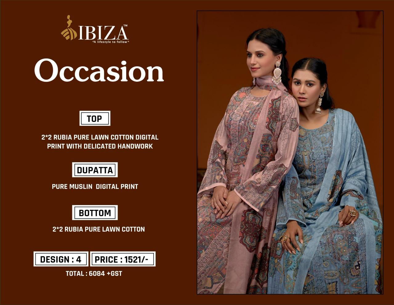 Ibiza Occasion Catalog lawn cotton salwar kameez