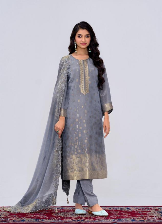 Ibiza Saaj Catalog Silk Shimmer Salwar Kameez