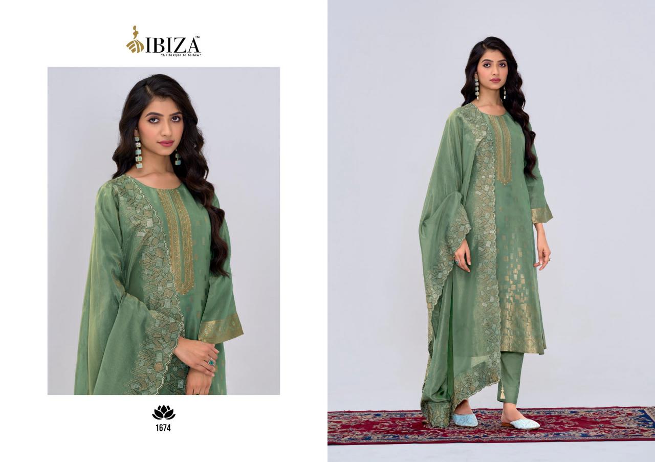 Ibiza Saaj Catalog Silk Shimmer Salwar Kameez