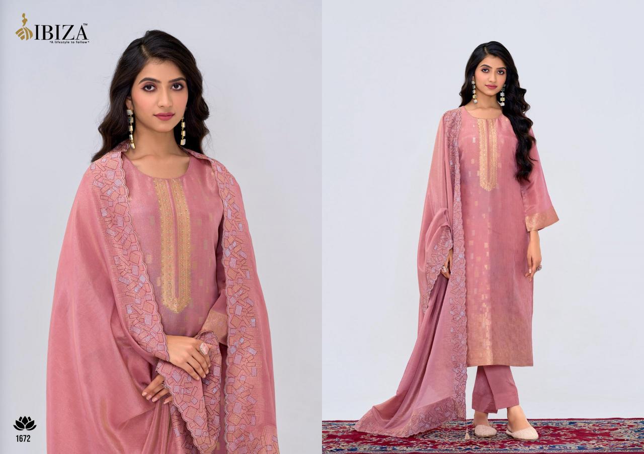 Ibiza Saaj Catalog Silk Shimmer Salwar Kameez