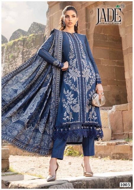 Jade Bin Saeed Vol 10 Catalog Heavy Cotton pakistani lawn suits online india