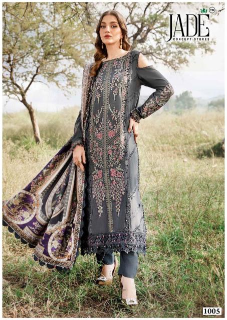 Jade Bin Saeed Vol 10 Catalog Heavy Cotton pakistani lawn suits online india