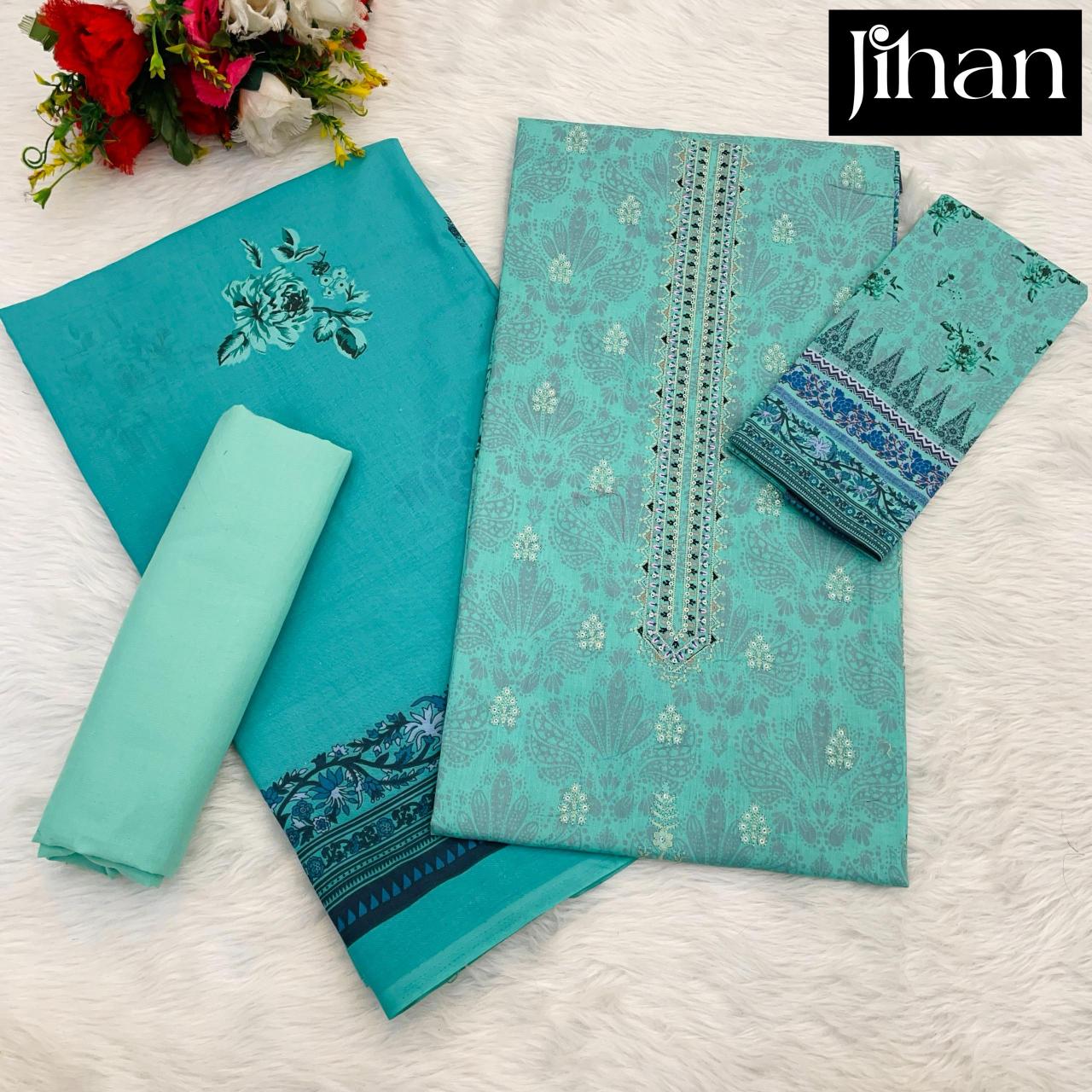 Jihan Prestige Vol 2 Catalog Cotton Dupatta pakistani designer suits dubai