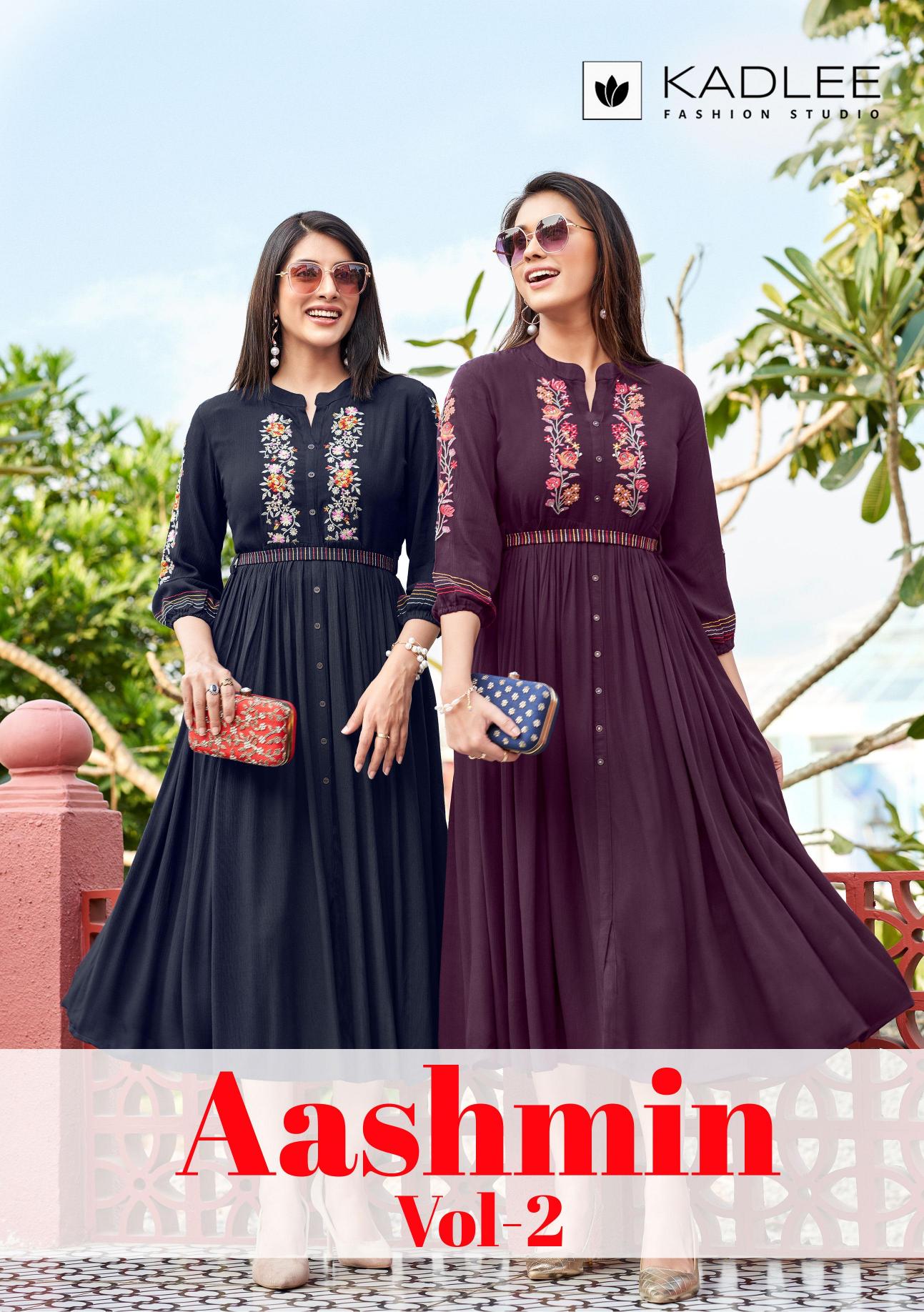 Kadlee Ashmin Vol 2 Catalog rayon western dress wholesale