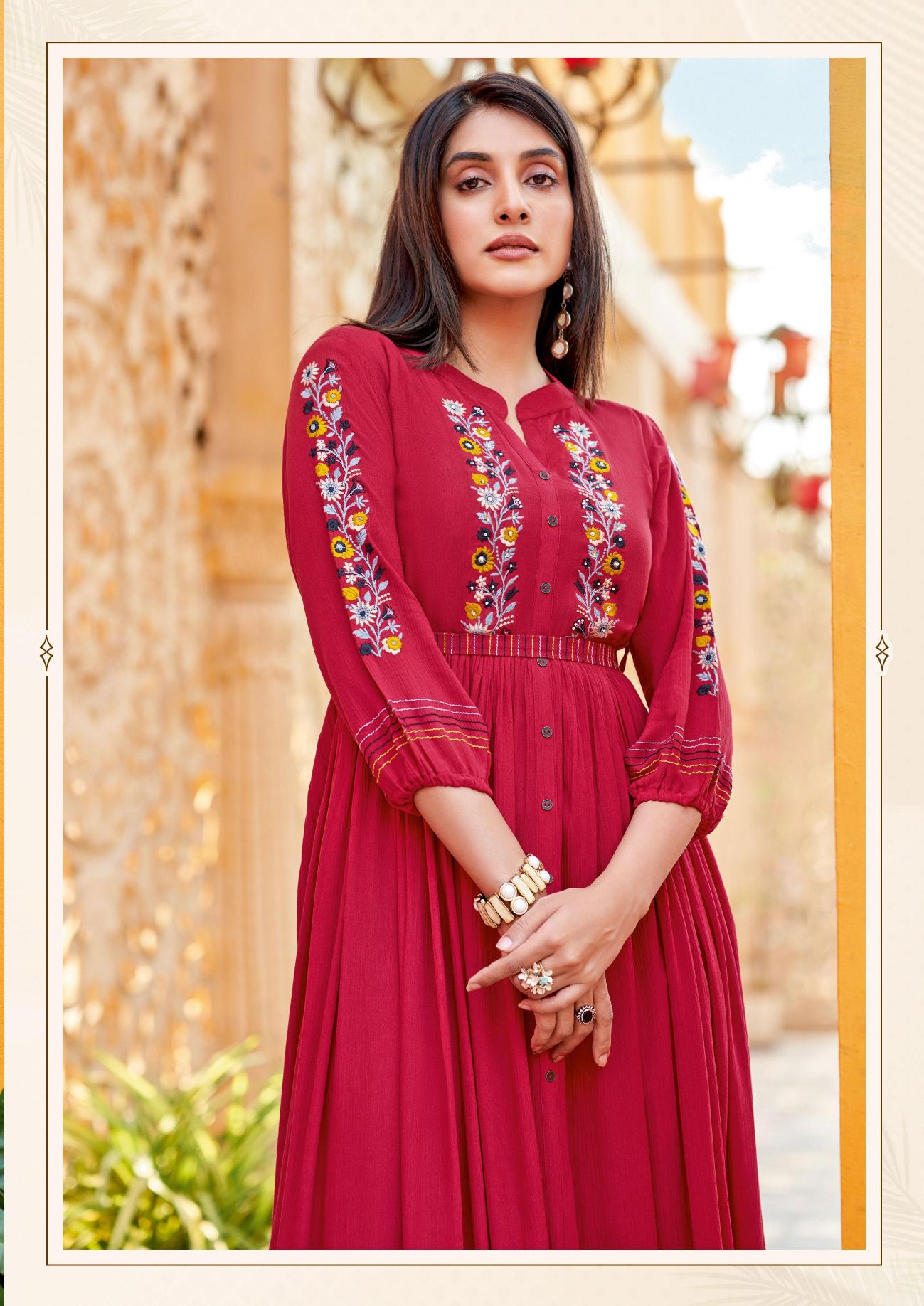 Kadlee Ashmin Vol 2 Catalog rayon western dress wholesale