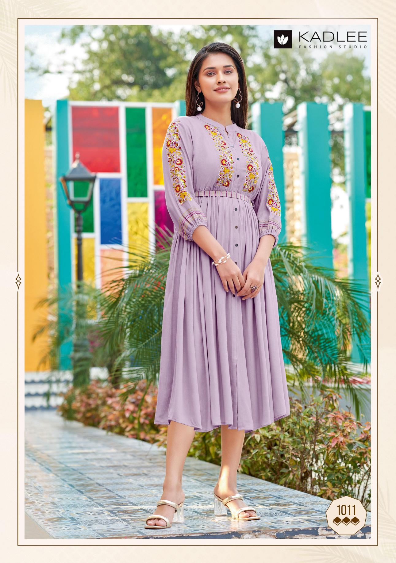 Kadlee Ashmin Vol 2 Catalog rayon western dress wholesale