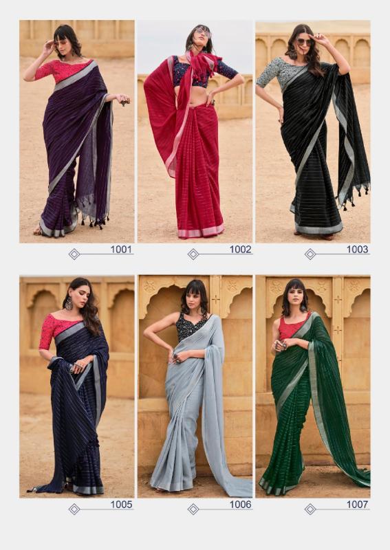 Kashvi Abhilasha Vol 3 Catalog elegant linen sarees in myntra india