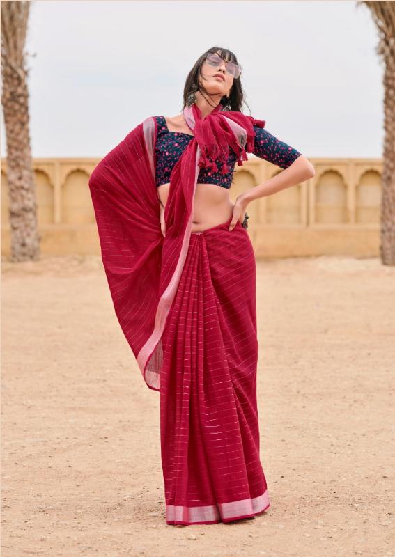 Kashvi Abhilasha Vol 3 Catalog elegant linen sarees in myntra india