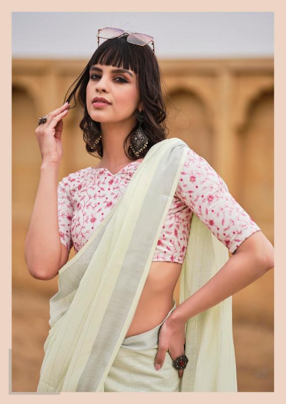 Kashvi Abhilasha Vol 3 Catalog elegant linen sarees in myntra india