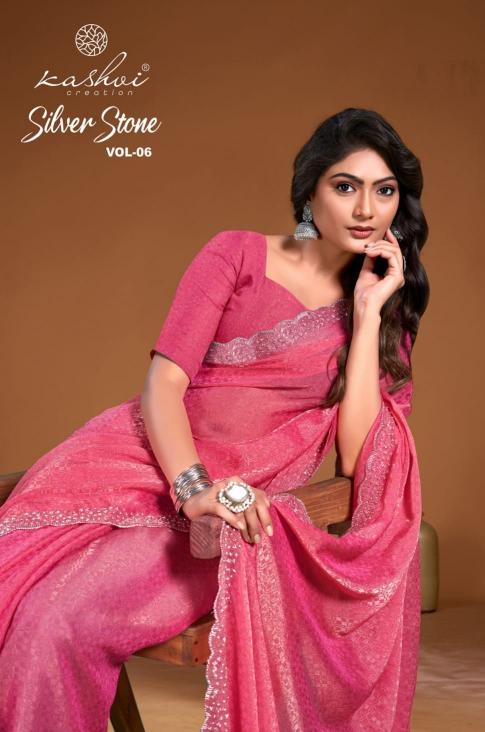 Kashvi Silver Stone Vol 6 Catalog designer fancy sarees online india