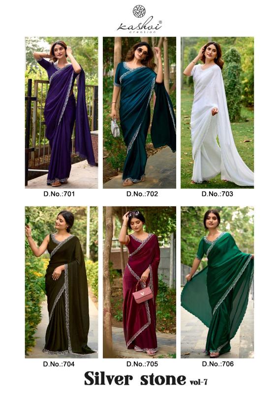 Kashvi Silver Stone Vol 7 Catalog fbb india sarees