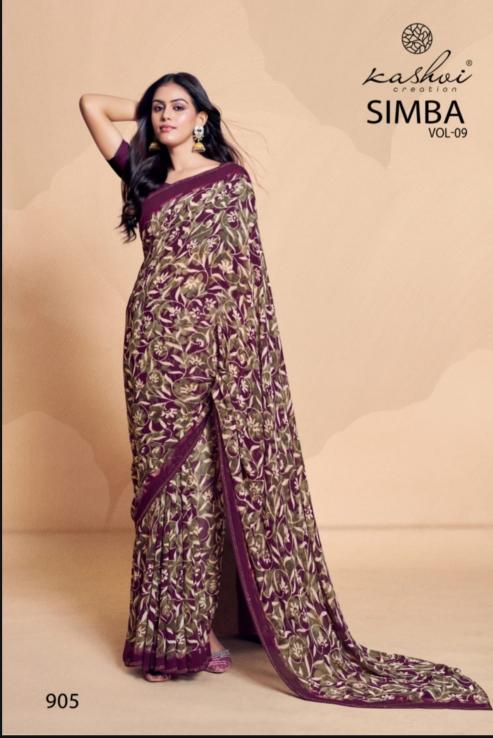 Kashvi Simba Vol 9 Catalog aiswarya sarees geogrett sarees craft india