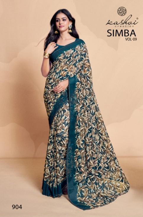 Kashvi Simba Vol 9 Catalog aiswarya sarees geogrett sarees craft india