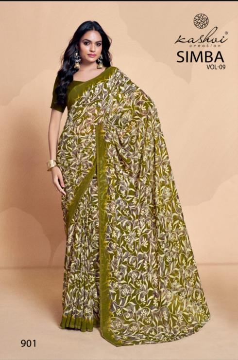 Kashvi Simba Vol 9 Catalog aiswarya sarees geogrett sarees craft india