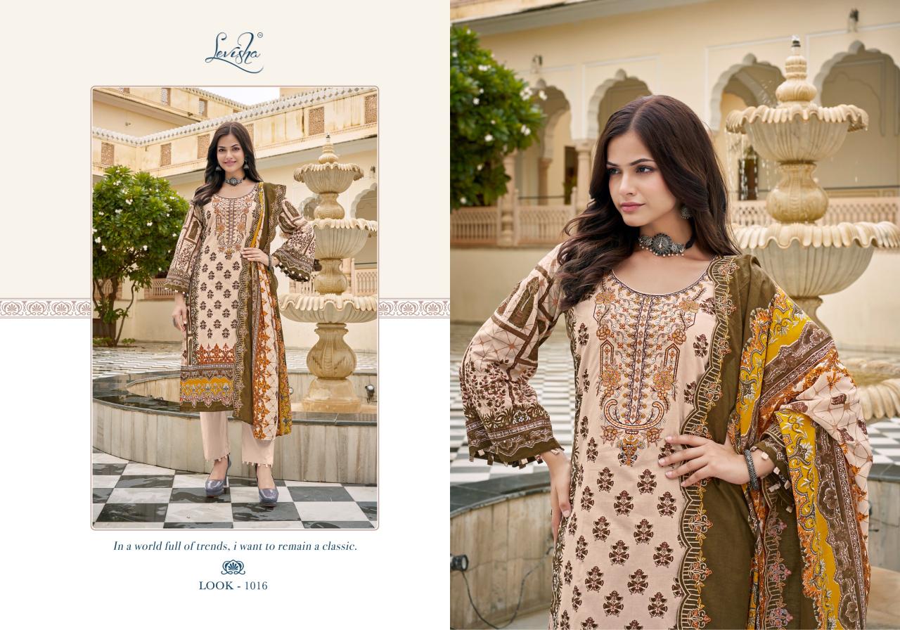 Levisha Guzarish Nx Catalog wholesale dress materials suppliers in thrissur