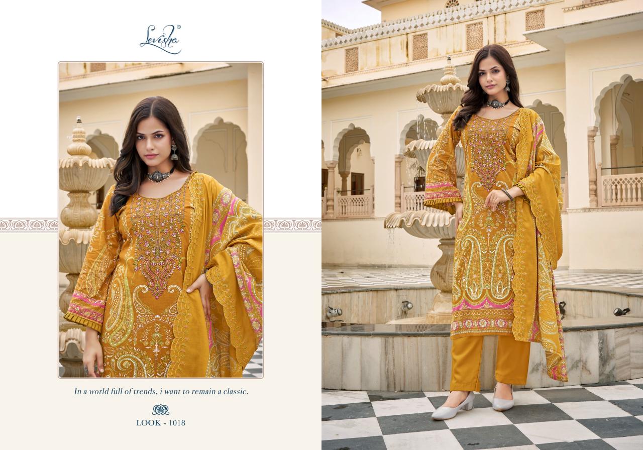 Levisha Guzarish Nx Catalog wholesale dress materials suppliers in thrissur