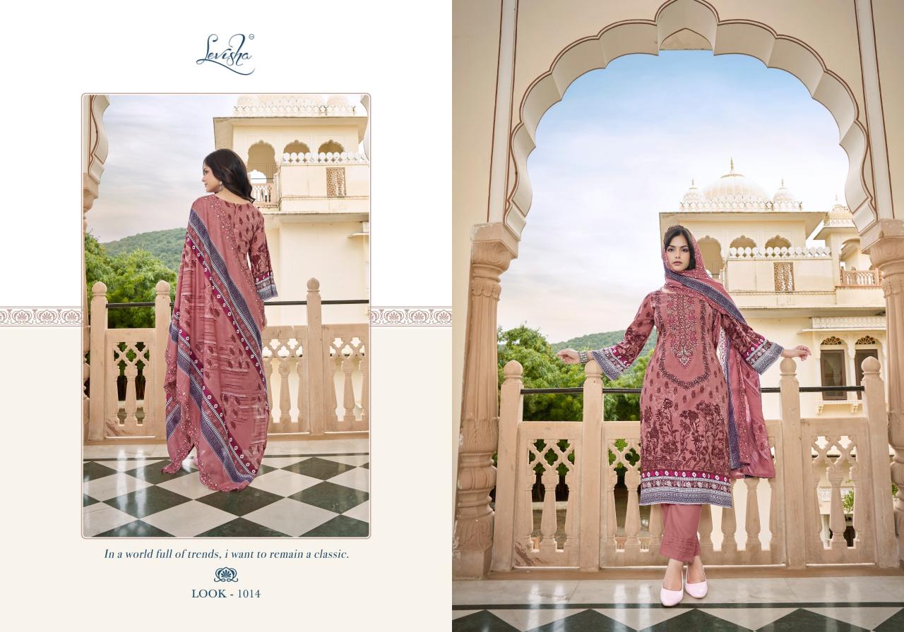 Levisha Guzarish Nx Catalog wholesale dress materials suppliers in thrissur