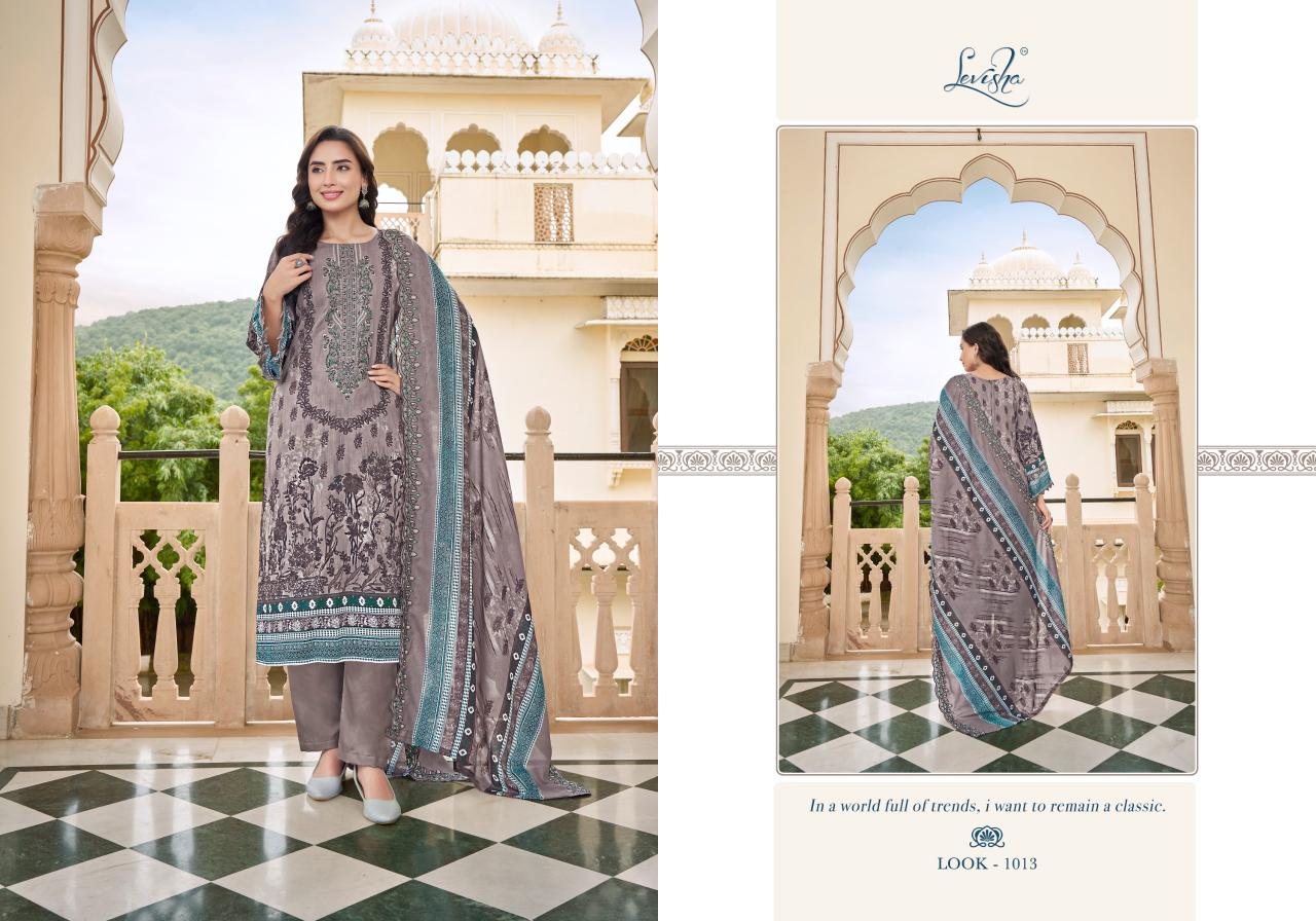 Levisha Guzarish Nx Catalog wholesale dress materials suppliers in thrissur