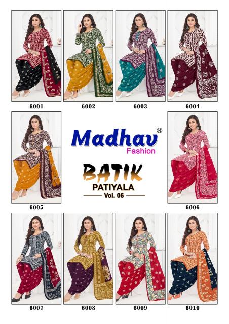 Madhav Batik Patiyala Vol-06 - Dress Material  - Wholesale Catalog