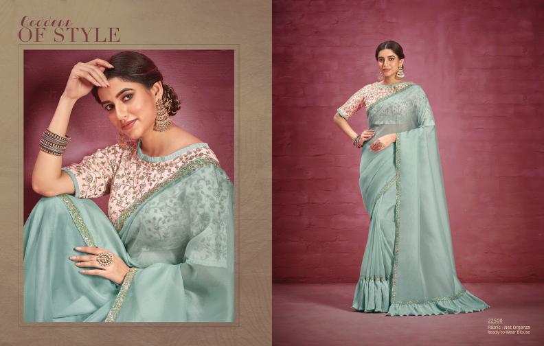 Mahotsav Mohmanthan 22500 Series Nurvi Catalog raw silk sarees online india