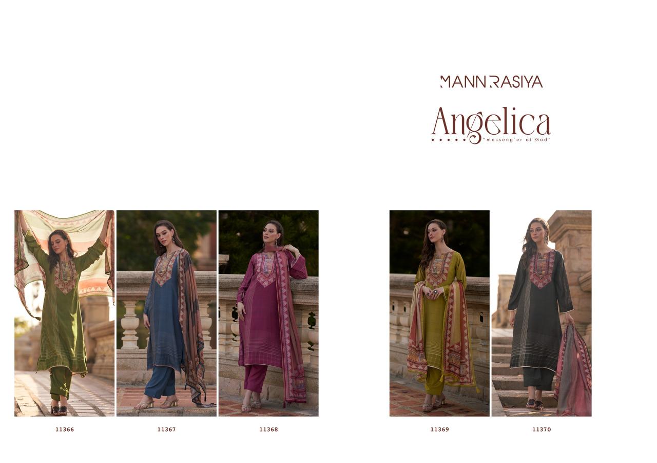 Mannrasiya Angelica Catalog wholesale designer salwar suits