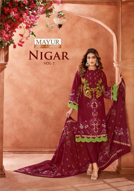 Mayur Nigar Vol-07 - Karachi Dress Material  - Wholesale Catalog