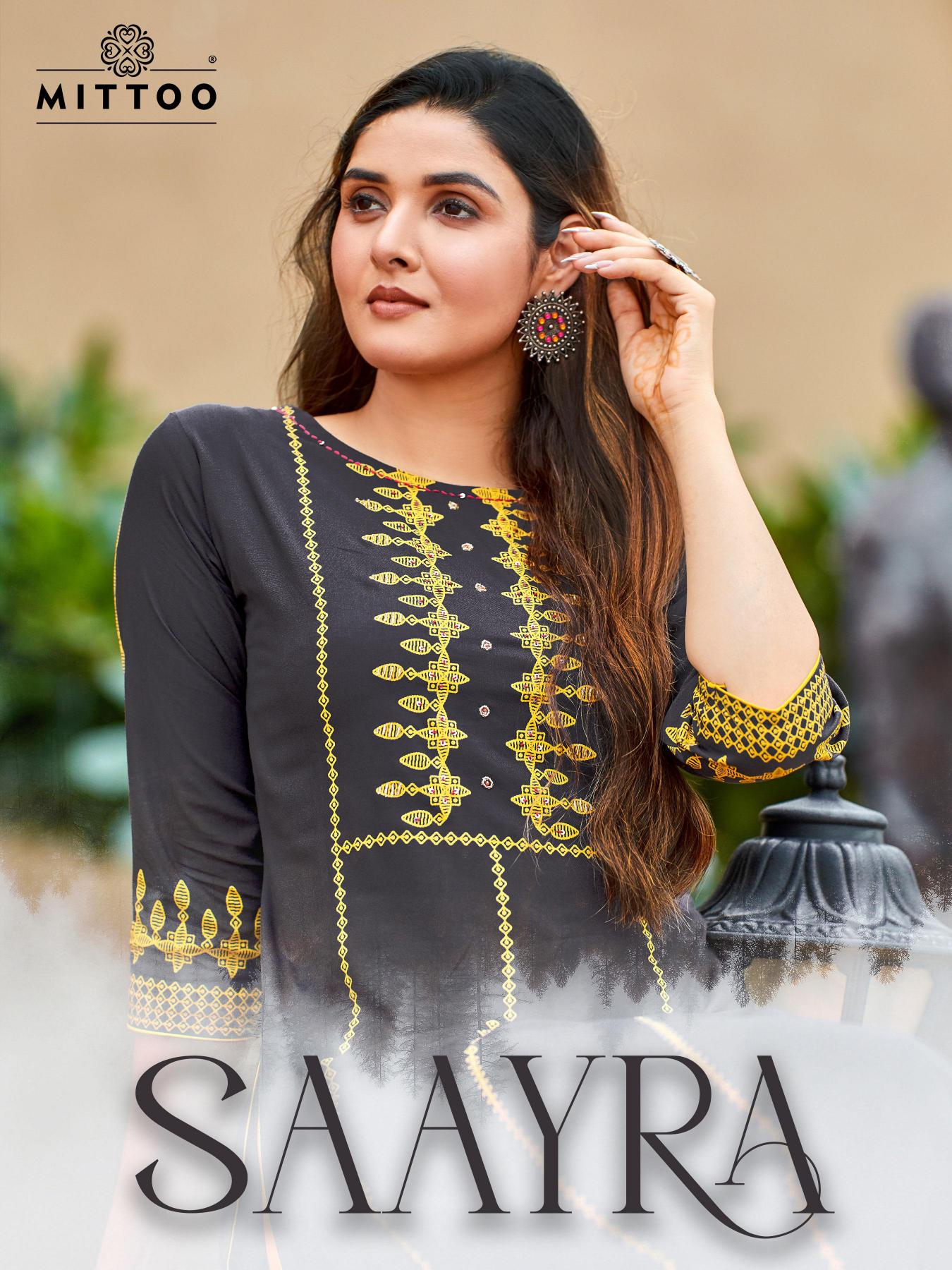 Mittoo Saayra Catalog wholesale kurti manufacturers surat