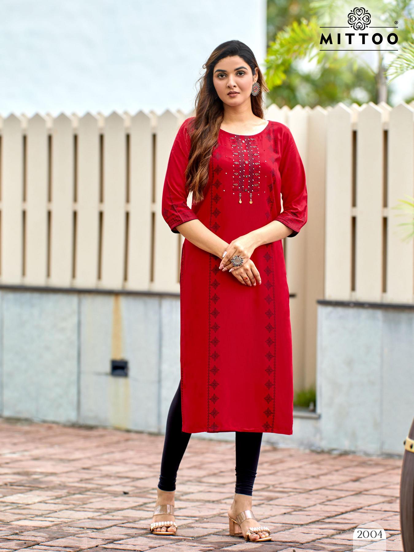 Mittoo Saayra Catalog wholesale kurti manufacturers surat