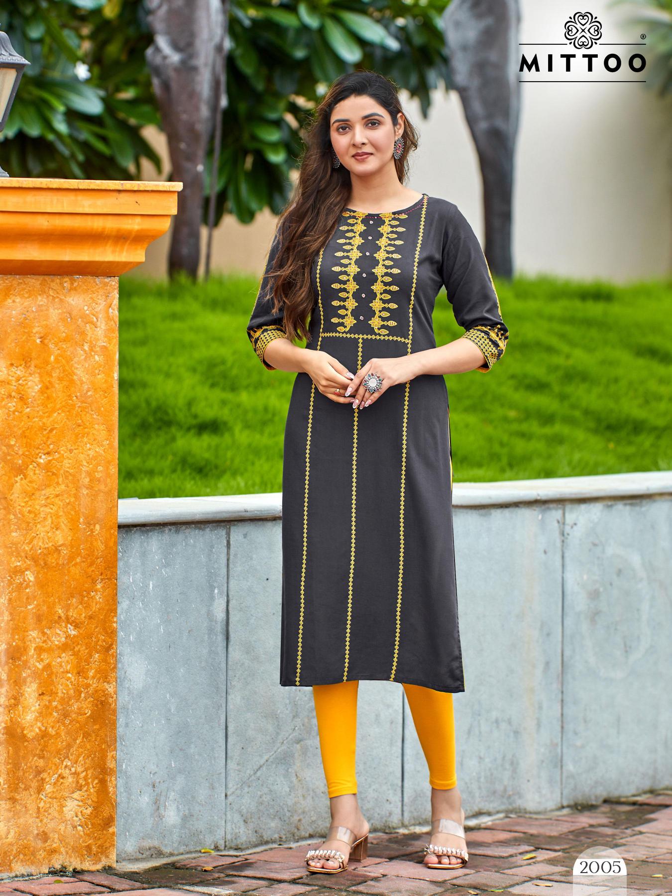 Mittoo Saayra Catalog wholesale kurti manufacturers surat