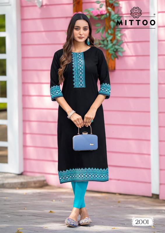 Mittoo Siyaa catalog inli kurti manufacturer and wholesaler surat gujarat