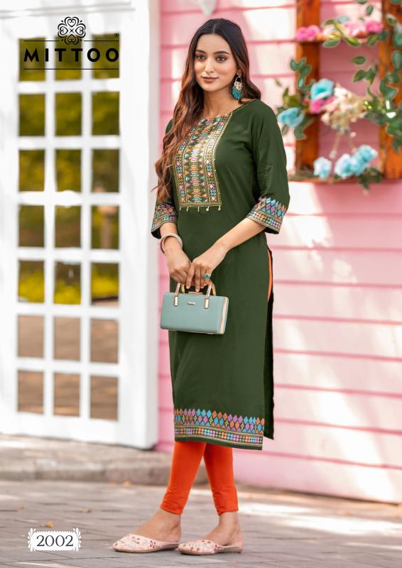 Mittoo Siyaa catalog inli kurti manufacturer and wholesaler surat gujarat