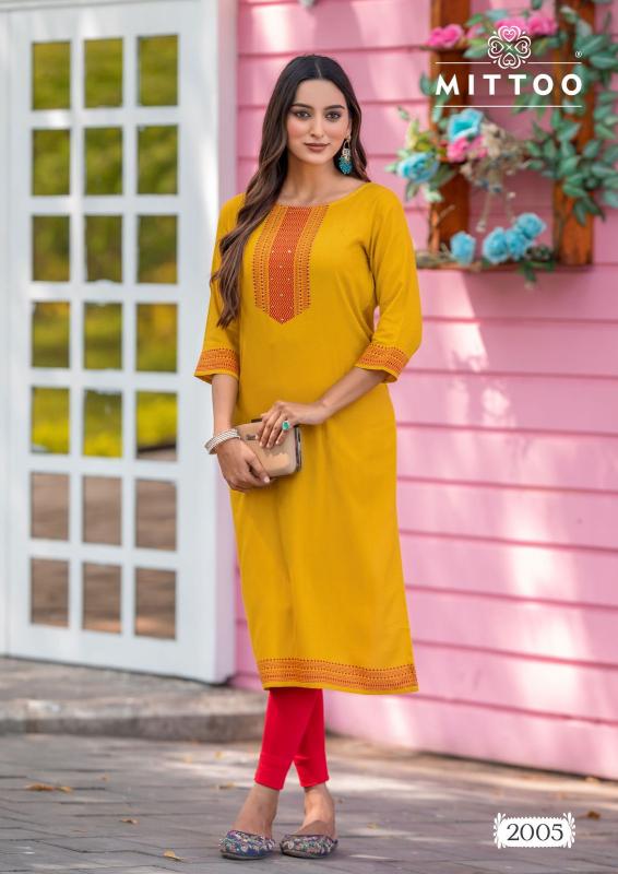 Mittoo Siyaa catalog inli kurti manufacturer and wholesaler surat gujarat