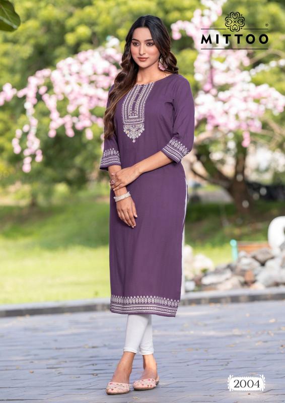 Mittoo Siyaa catalog inli kurti manufacturer and wholesaler surat gujarat