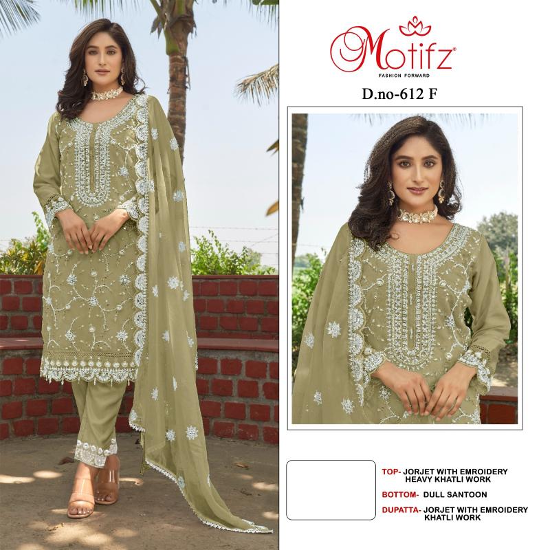 Motifz 612 Catalog pakistani suits in naraina