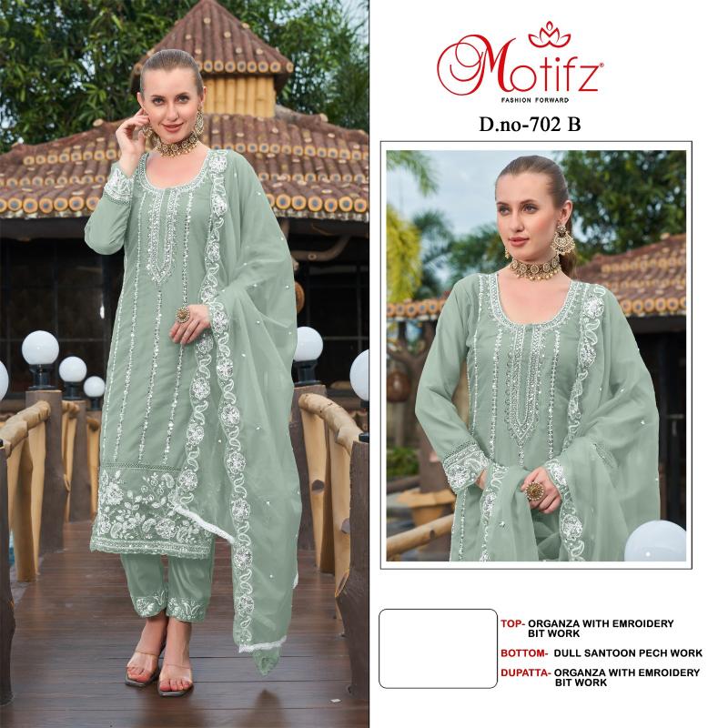 Motifz 702 ABCD Catalog Embodry pakistani suit pant