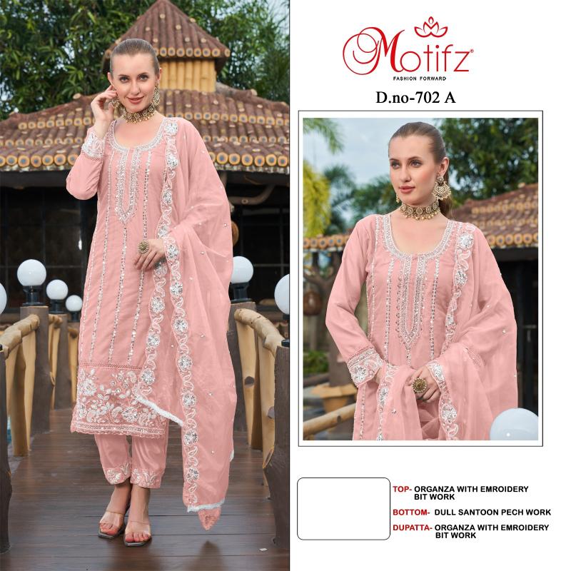 Motifz 702 ABCD Catalog Embodry pakistani suit pant