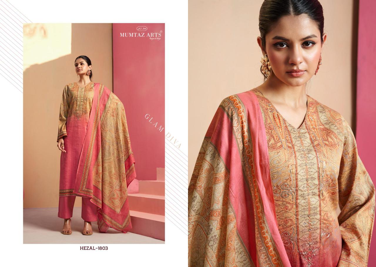 Mumtaz Arts Hezal Catalog surat dress materials wholesalers in chennai