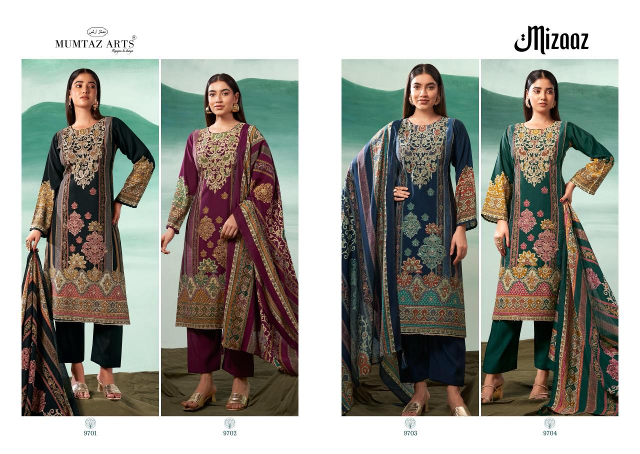 Mumtaz Arts Mizaaz catalog dress material wholesalers in ulhasnagar