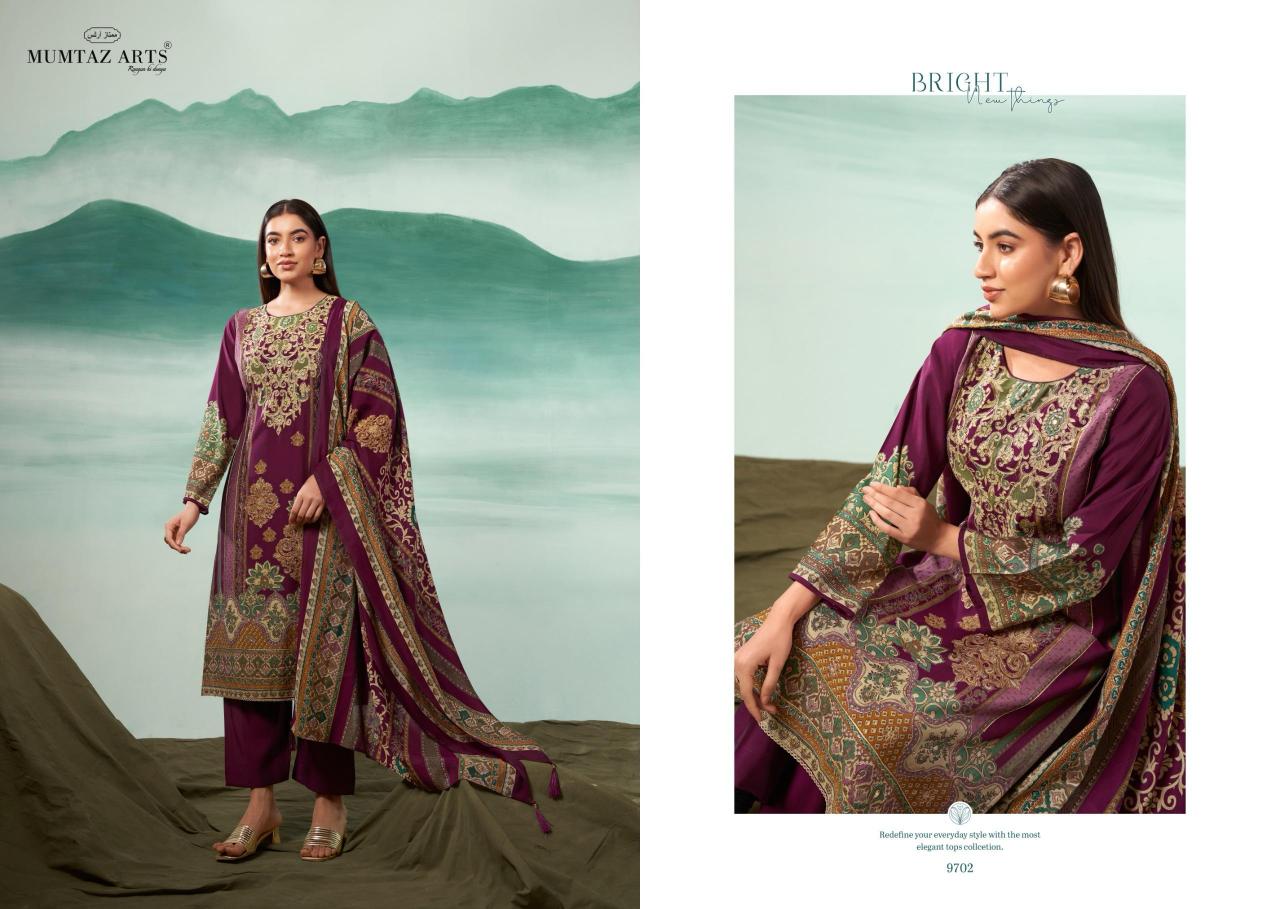 Mumtaz Arts Mizaaz catalog dress material wholesalers in ulhasnagar