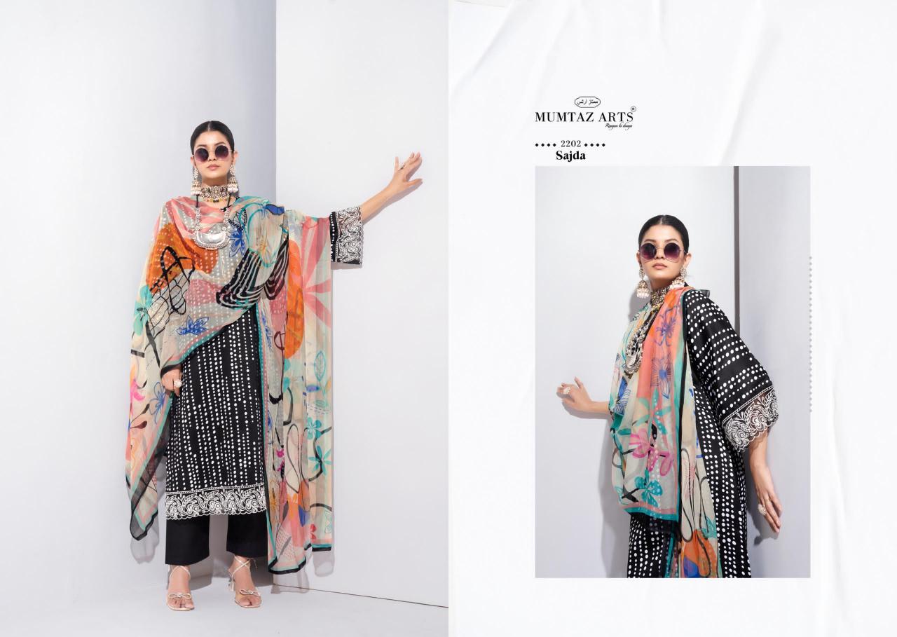 Mumtaz Arts Sajda Catalog nitya dress material by wholesale