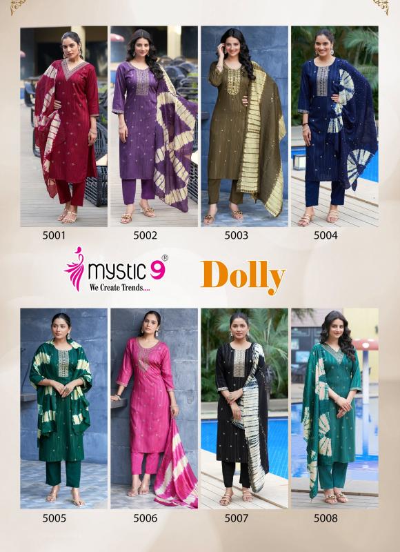 Mystic 9 Dolly Vol 5 Catalog kurtis pant set