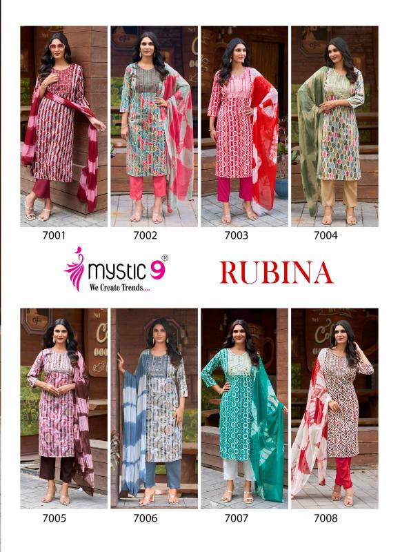 Mystic 9 Rubina Vol 7 Catalog kurti set with pants