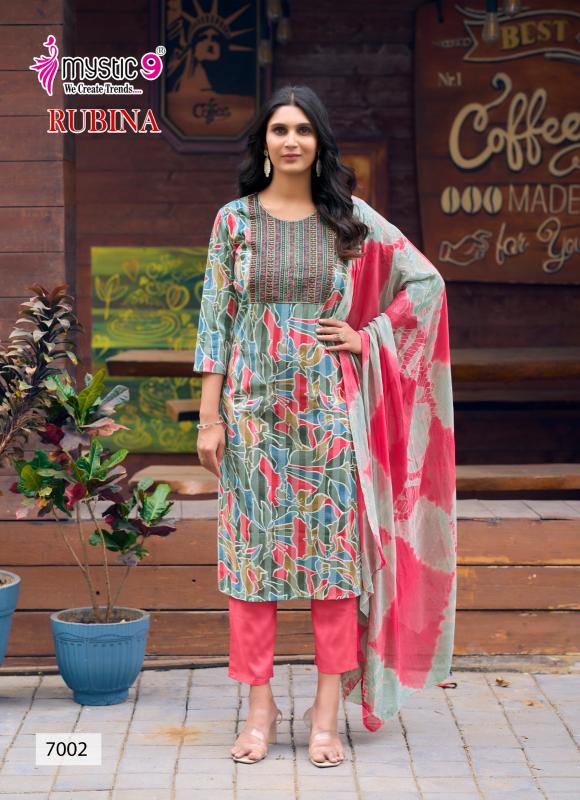 Mystic 9 Rubina Vol 7 Catalog kurti set with pants